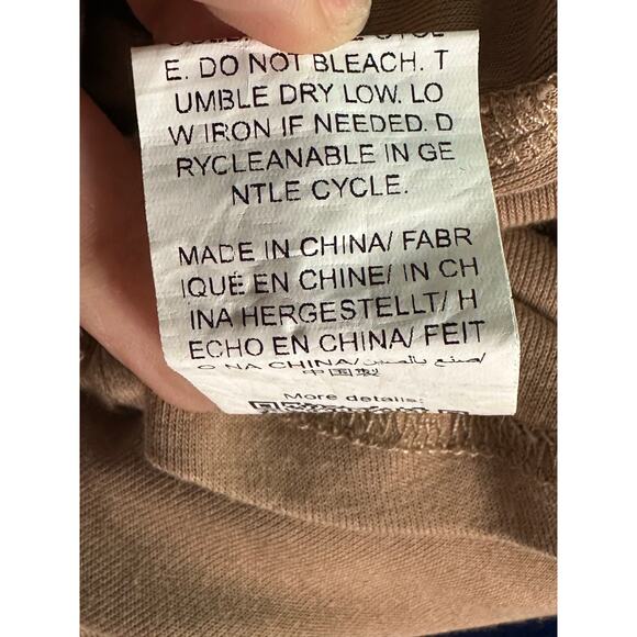 Shein beige long sleeves t shirt top size Small - Picture 6 of 13